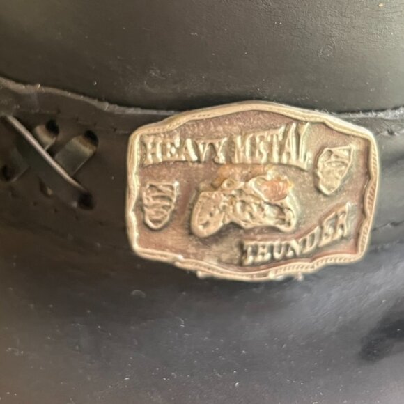 Leather “BullHide” Cowboy Hat ~ Size XL Like New - Picture 2 of 7